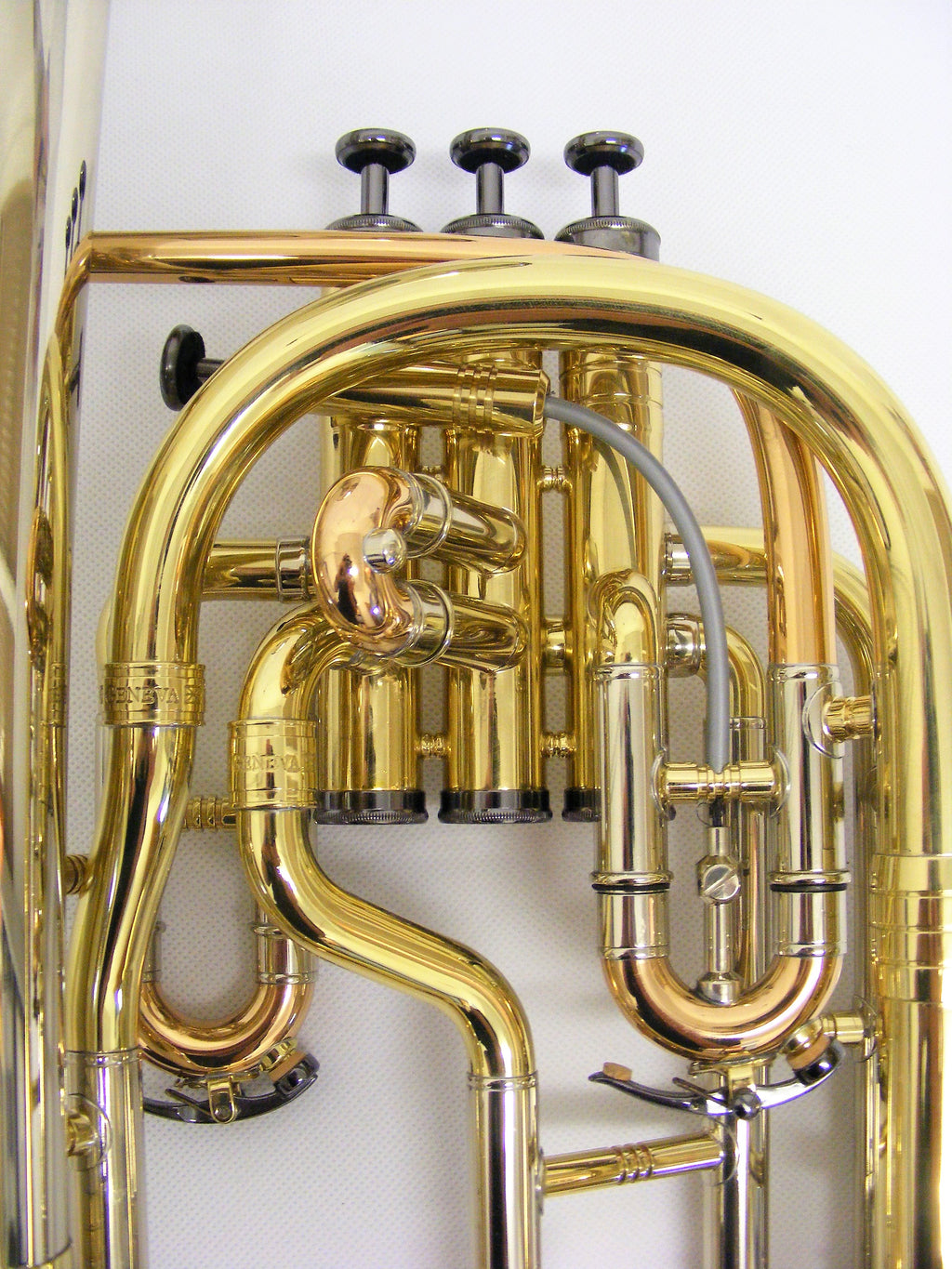 Geneva Oldroyd Cardinal Tenor Horn - Nickel, Rose Brass