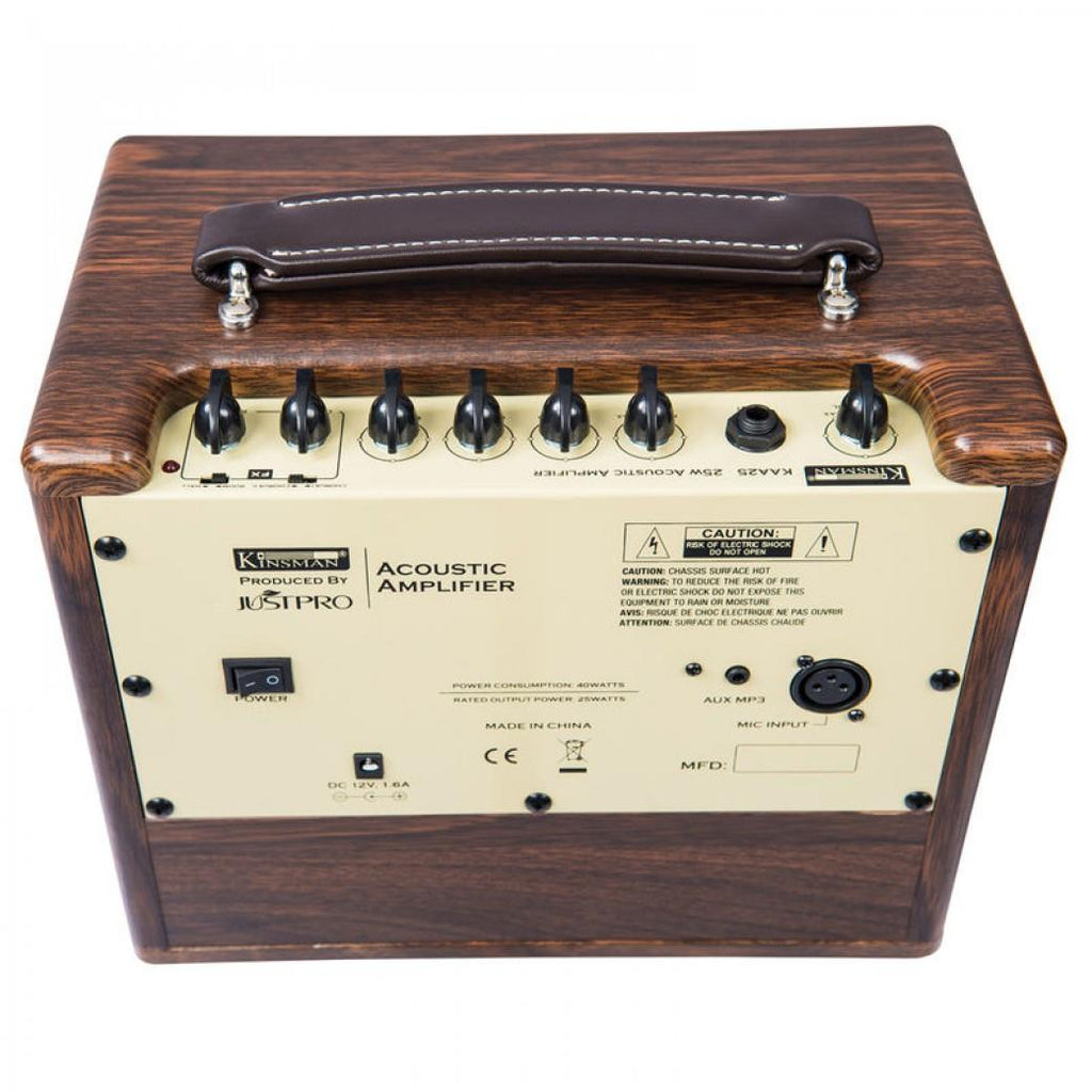 Kinsman 25W Acoustic Amplifier with Chorus, Mains/Battery Power