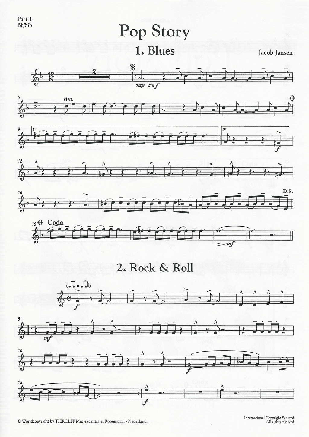 Pop Story for Young Band (5-part) - Jacob Jansen