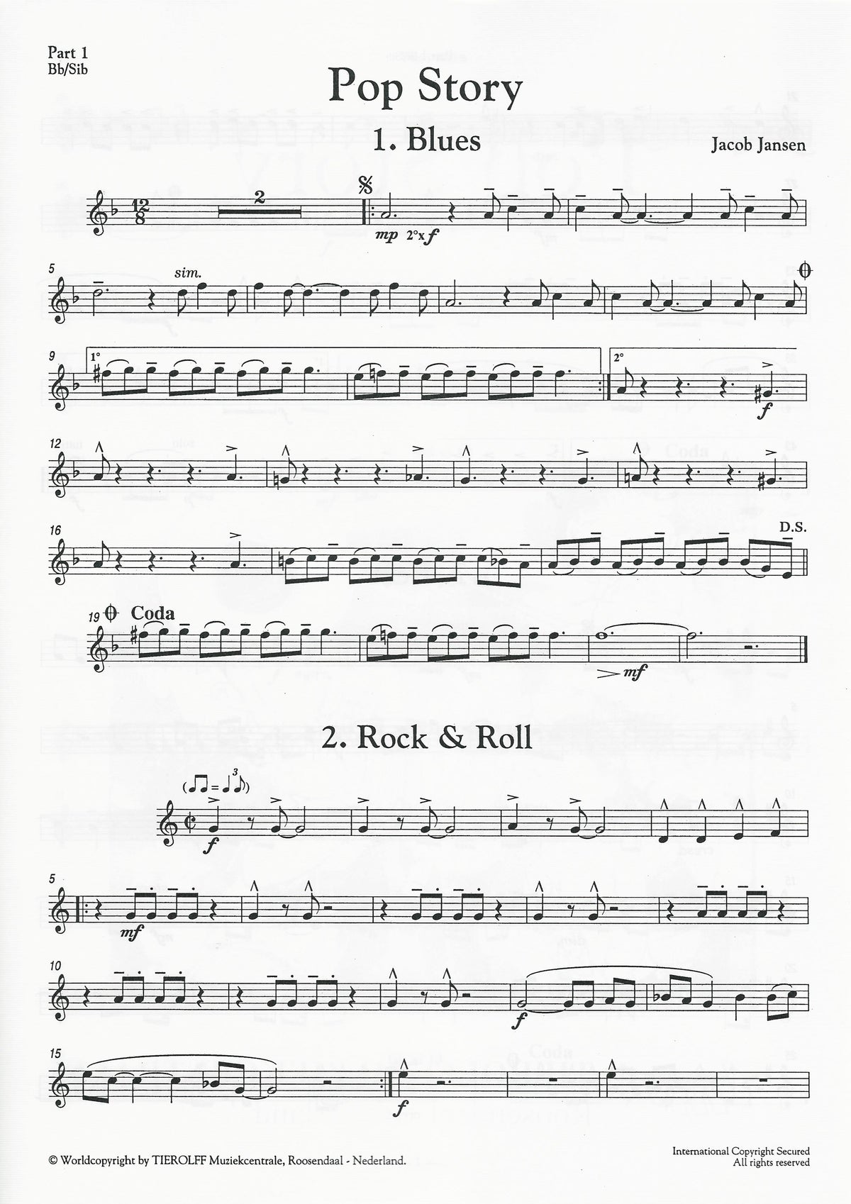 Pop Story for Young Band (5-part) - Jacob Jansen