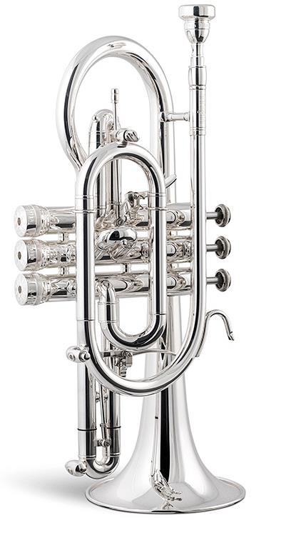 Stomvi Bb Titan Bell-flex Bell Cornet Silver Plated Standard