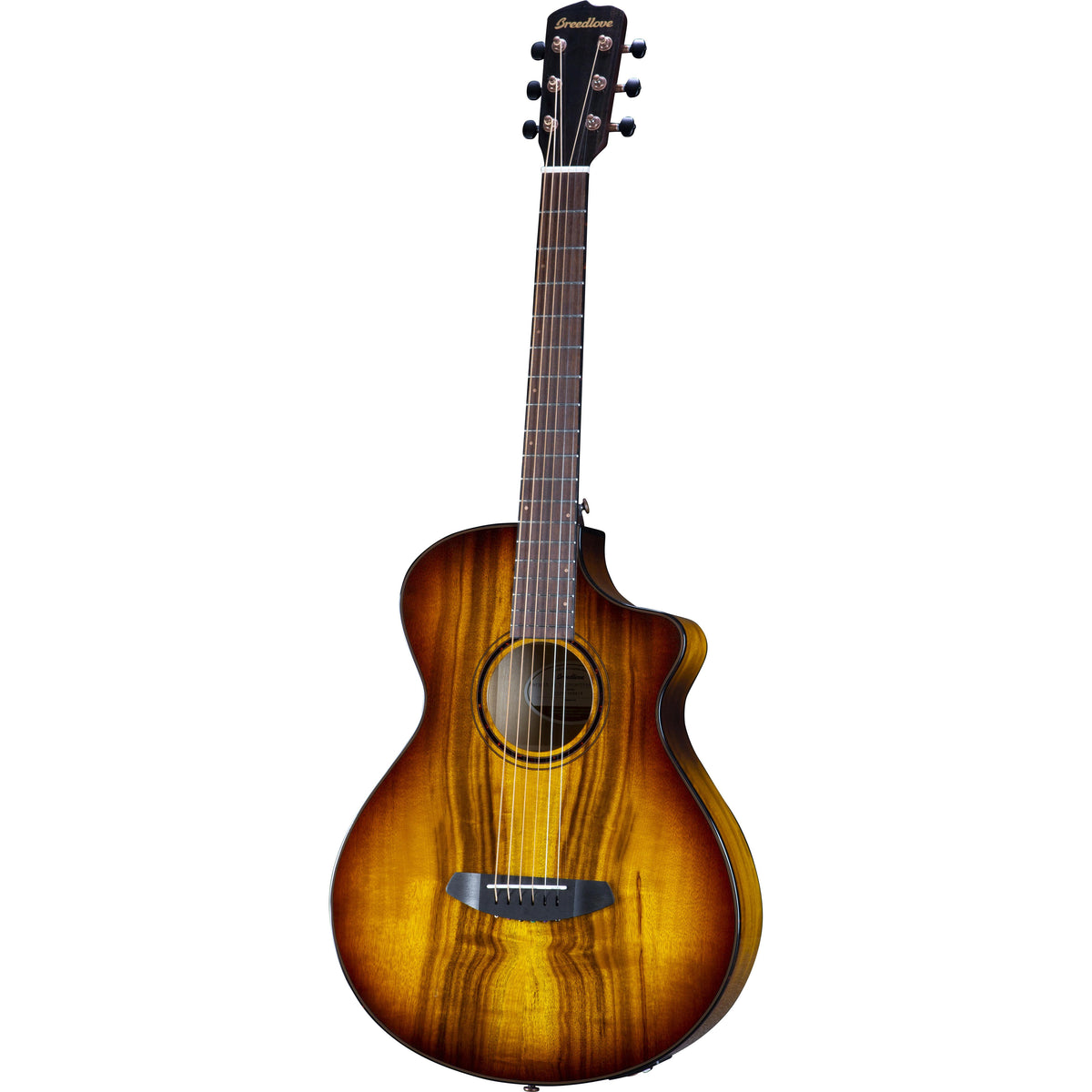 Breedlove Pursuit Exotic Concertina Tiger Eye CE, Myrtle Wood