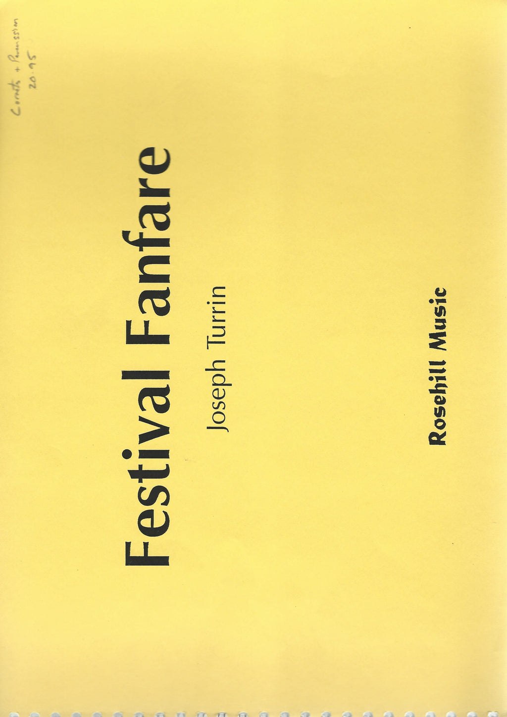 Festival Fanfare for Cornets and Percussion - Joseph Turrin