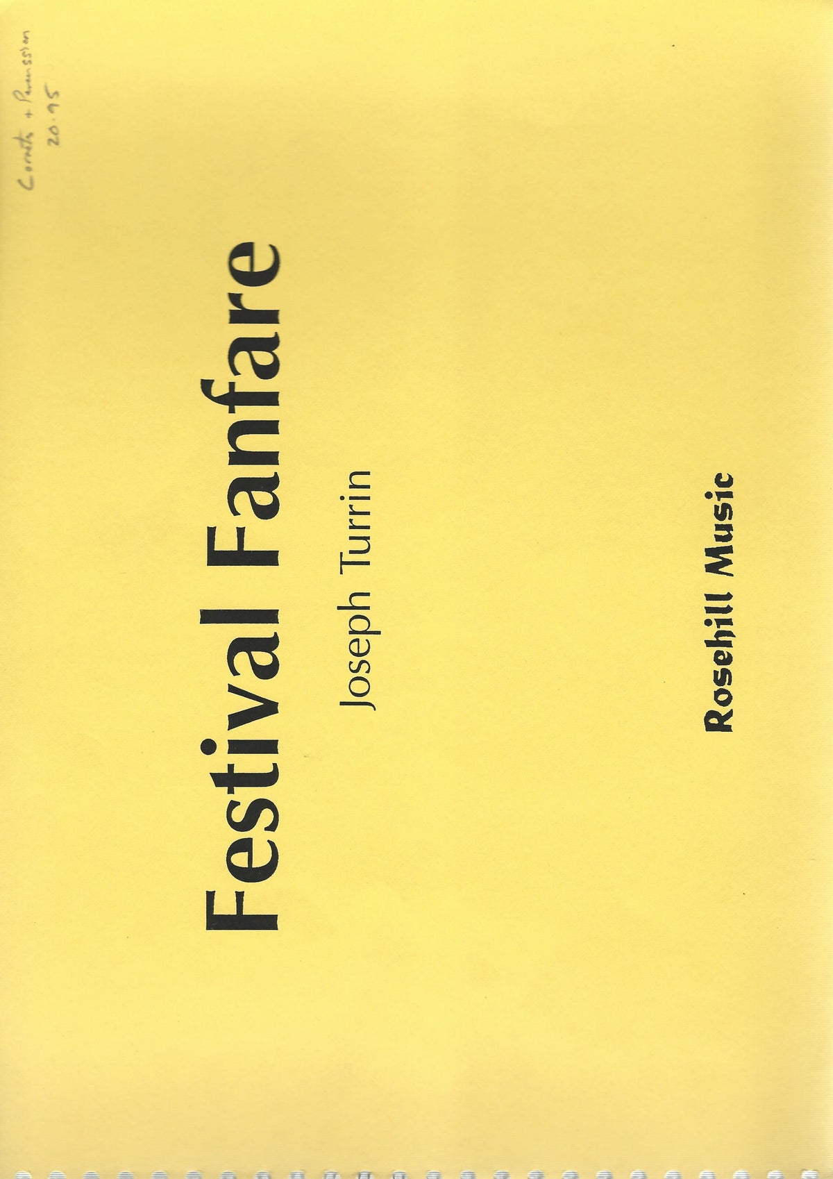 Festival Fanfare for Cornets and Percussion - Joseph Turrin