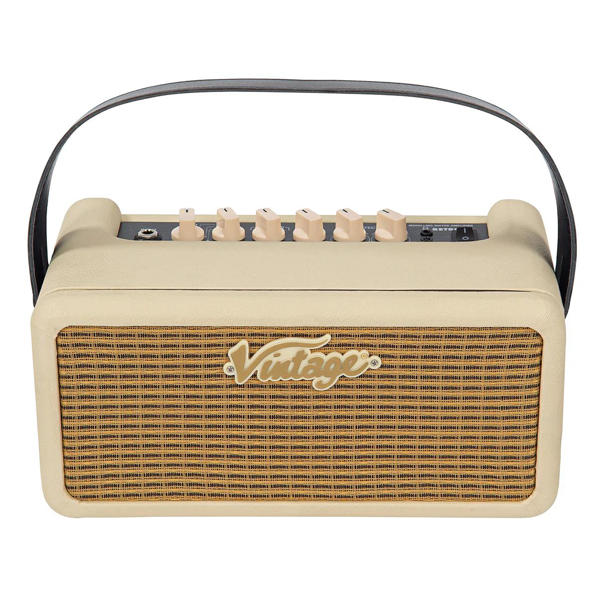 Vintage Retro 15 Amplifier with DSP - Vintage White