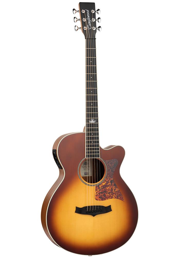 Tanglewood Premier Super Folk + EQ SSP Mahogany Honey Burst
