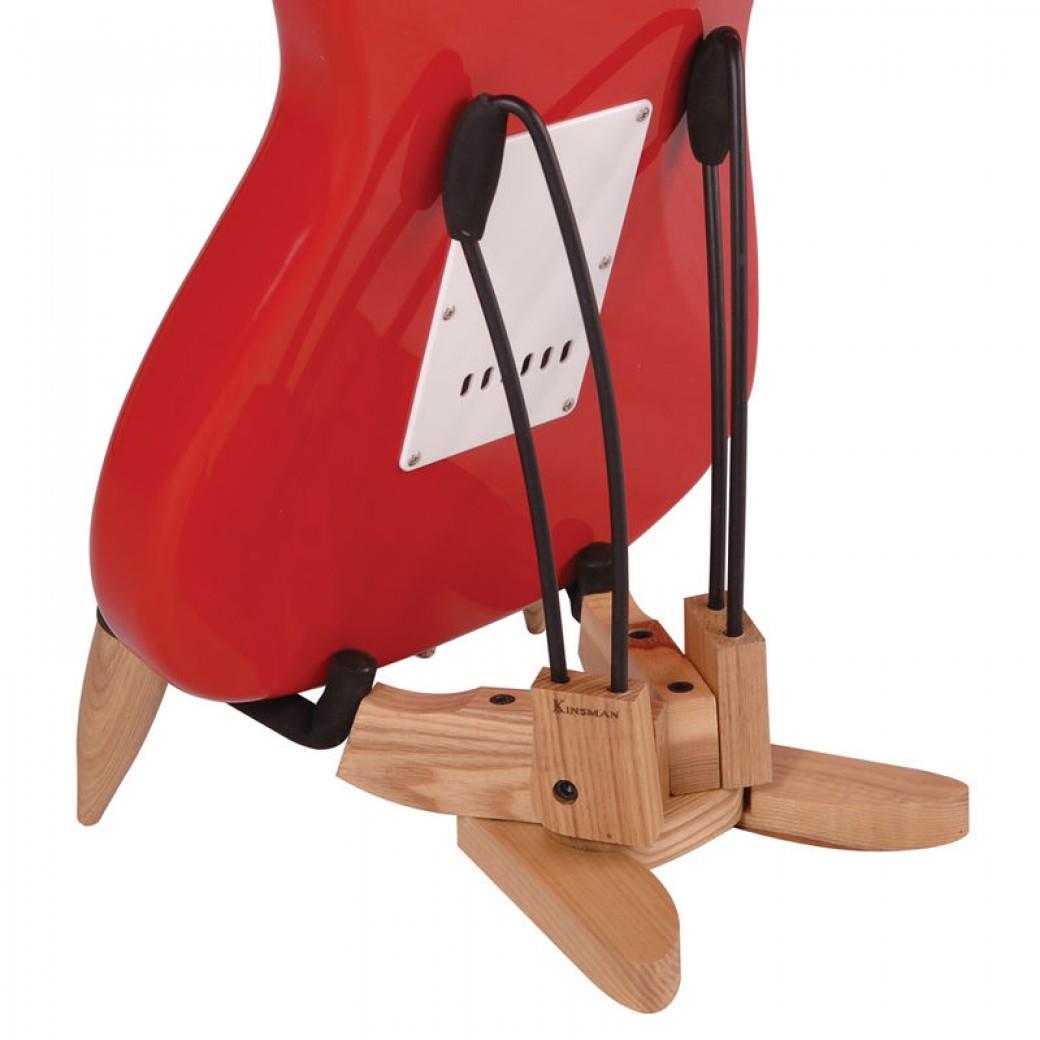 Kinsman Wooden A-Frame Electric Guitar Stand