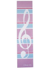 Clef & Stripes Pink Bookmark
