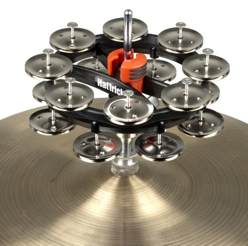 Rhythm Tech RT7422 Double Hat Trick Tambourine II - Nickel Jingles