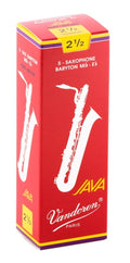 Vandoren Baritone Sax Reeds 2.5 Java Red (5 BOX)