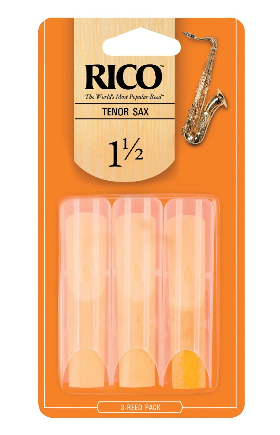 Rico Tenor Sax Reed 1.5 - 3 pack