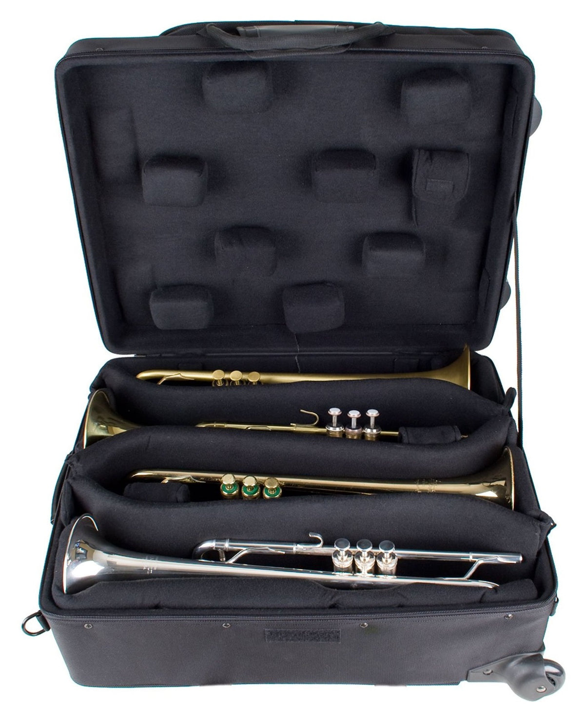 Pro Tec IPAC Quad Trumpet Case with Wheels