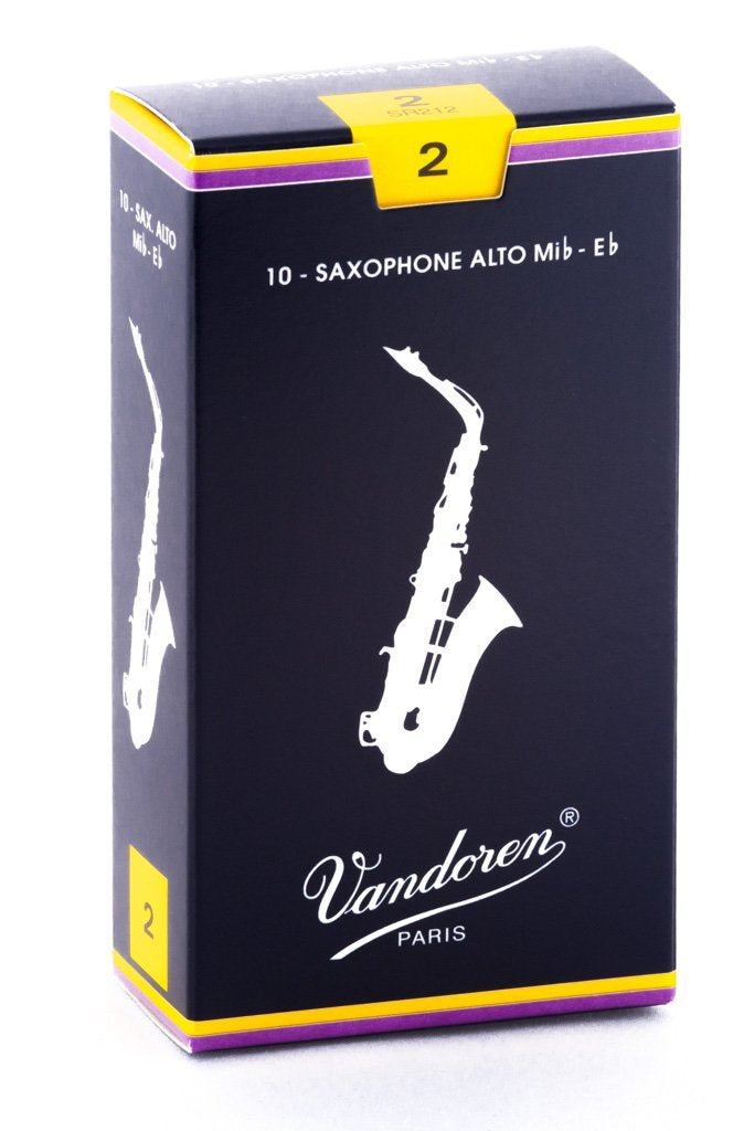 Vandoren Alto Sax Reeds 2 Traditional (10 BOX)