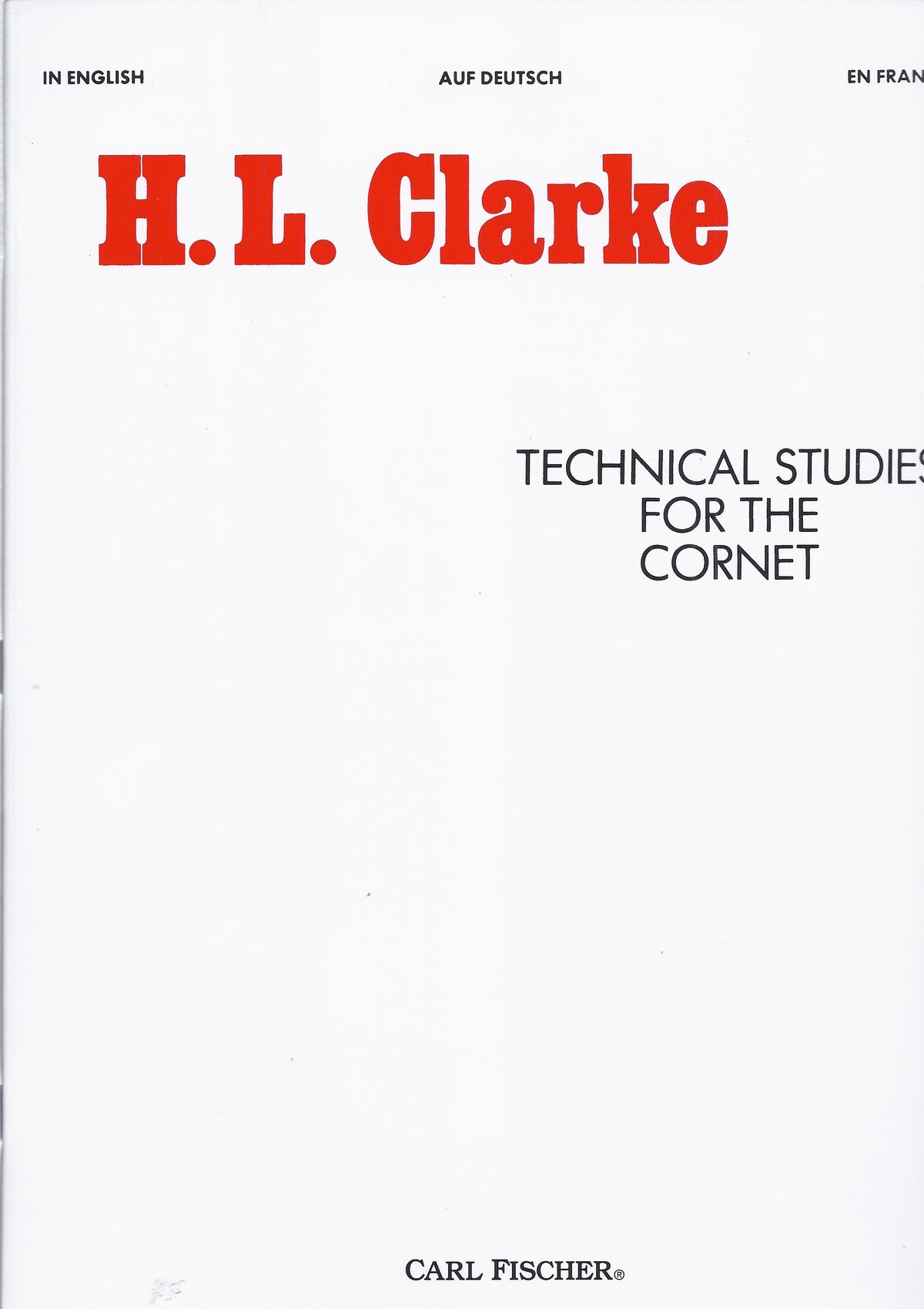 H.L. Clarke: Technical Studies For The Cornet