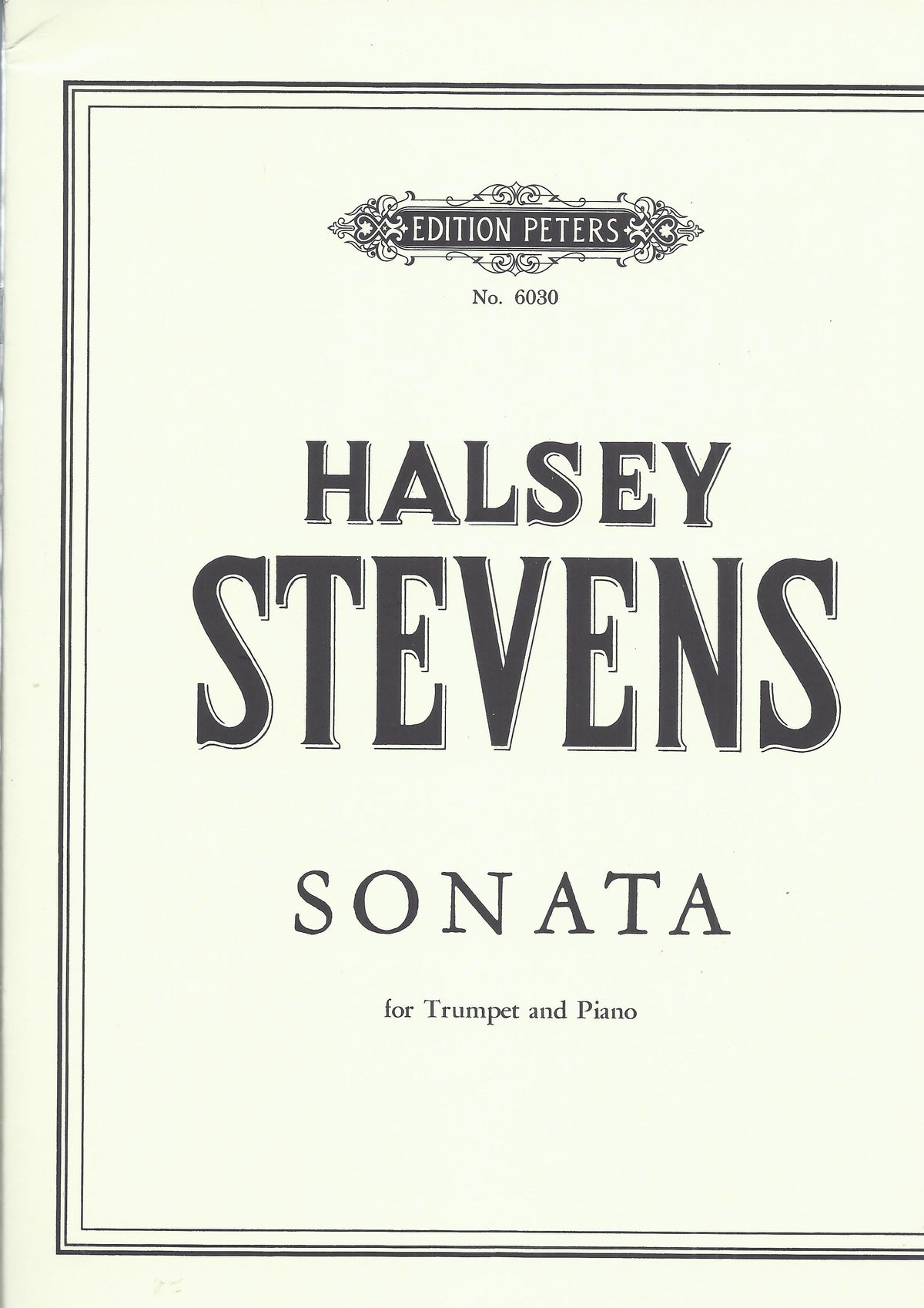 Sonata for Trumpet - Halsey Stevens