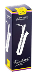 Vandoren Baritone Sax Reeds 2.5 Traditional (5 BOX)